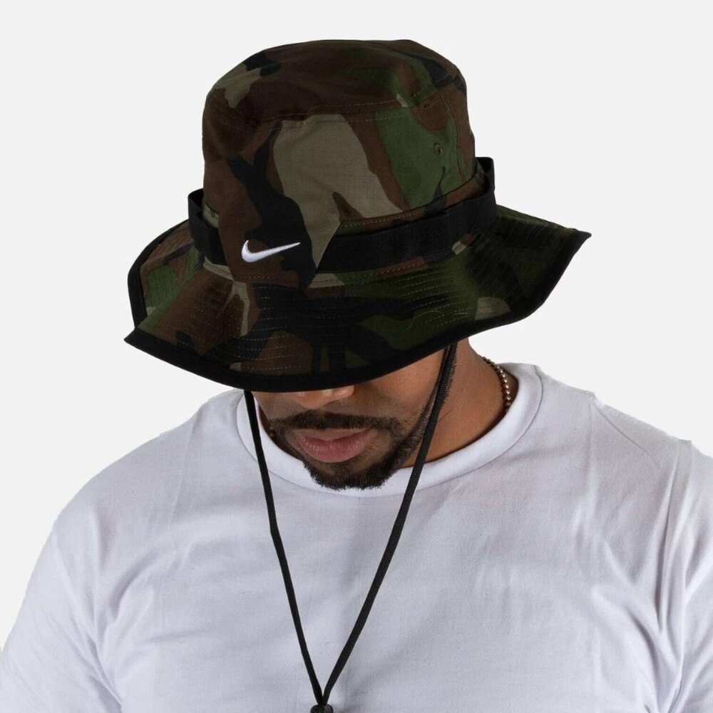 BNWT NIKE CORE BOONIE BUCKET HAT CAMOUFLAGE #DM3331-222 US SMALL/MEDIUM (S/M)
